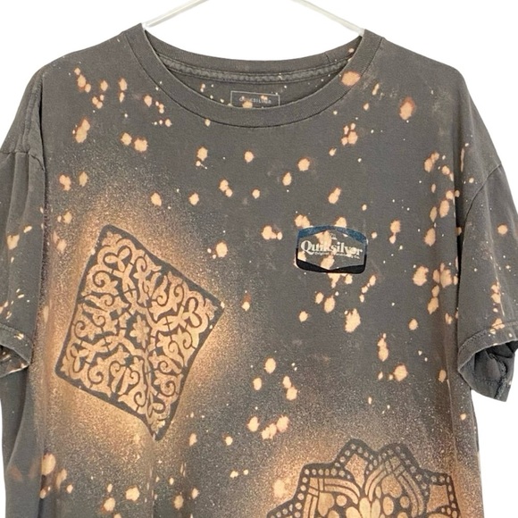 Quicksilver Tee Tshirt Mens Size XL Unisex Crewneck Short Sleeve Upcycled Gray - Picture 3 of 12